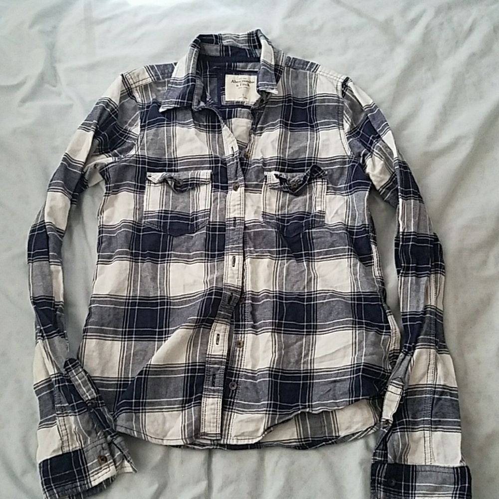 Abercrombie & Fitch plaid button shirt